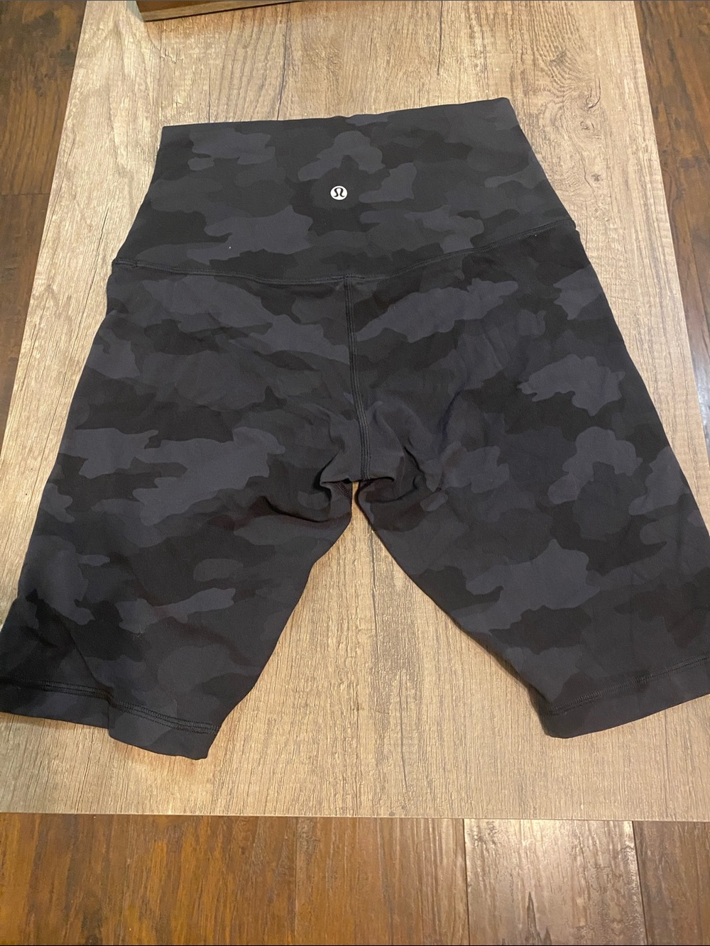 lululemon athletica Black Camo High-Rise Bike Shorts